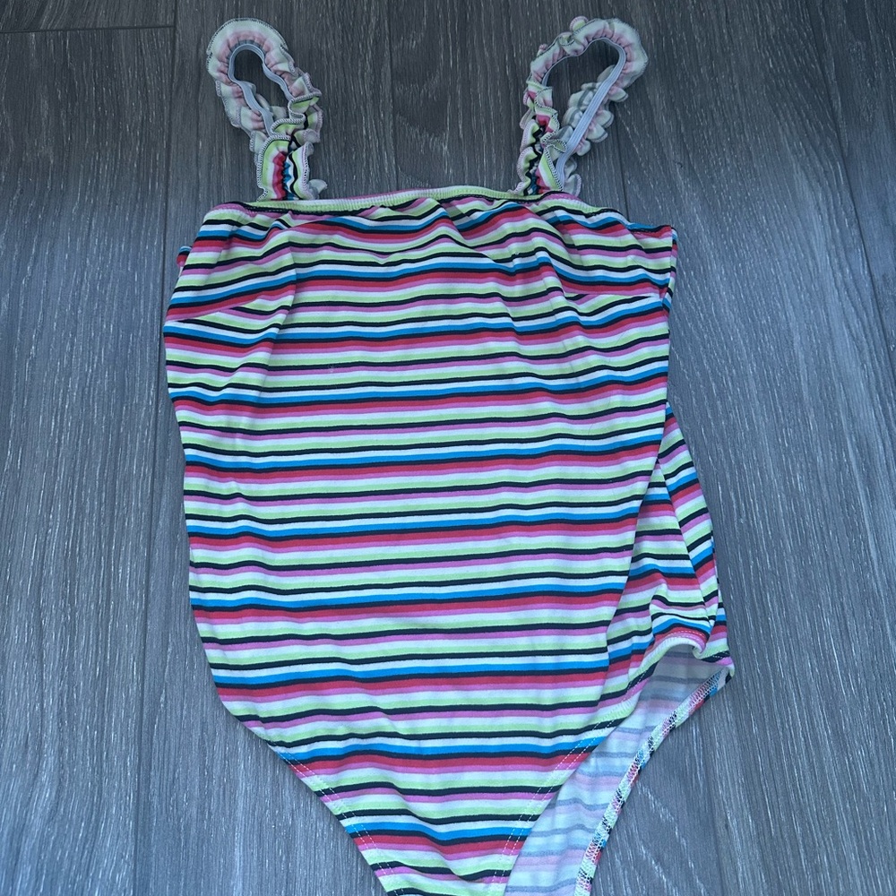 Striped bodysuit